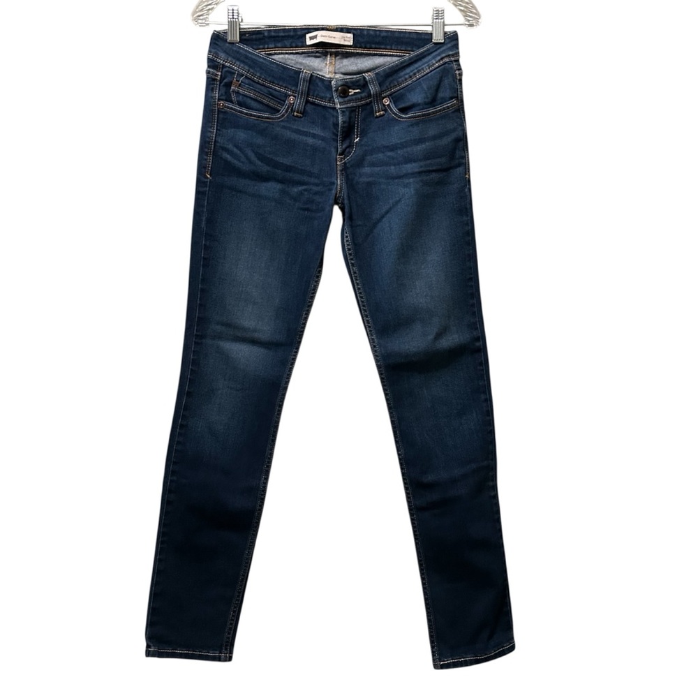 LEVI’S Demi Curve Low Rise Skinny Jeans Blue Denim Womens W27 L32